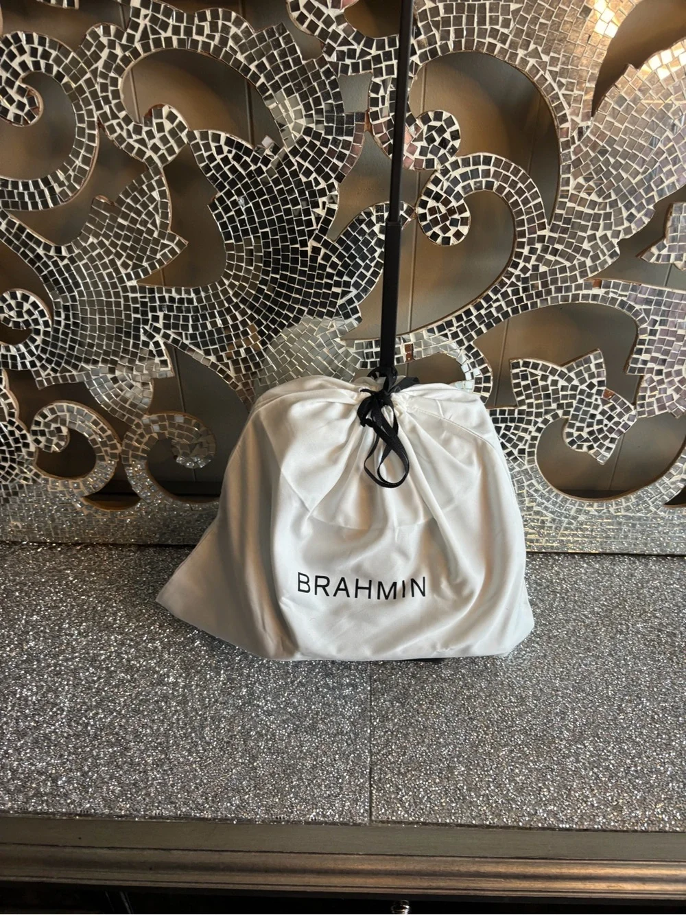 ⭐️Brahmin Edie Black Dietrich Leather Shoulder Bag